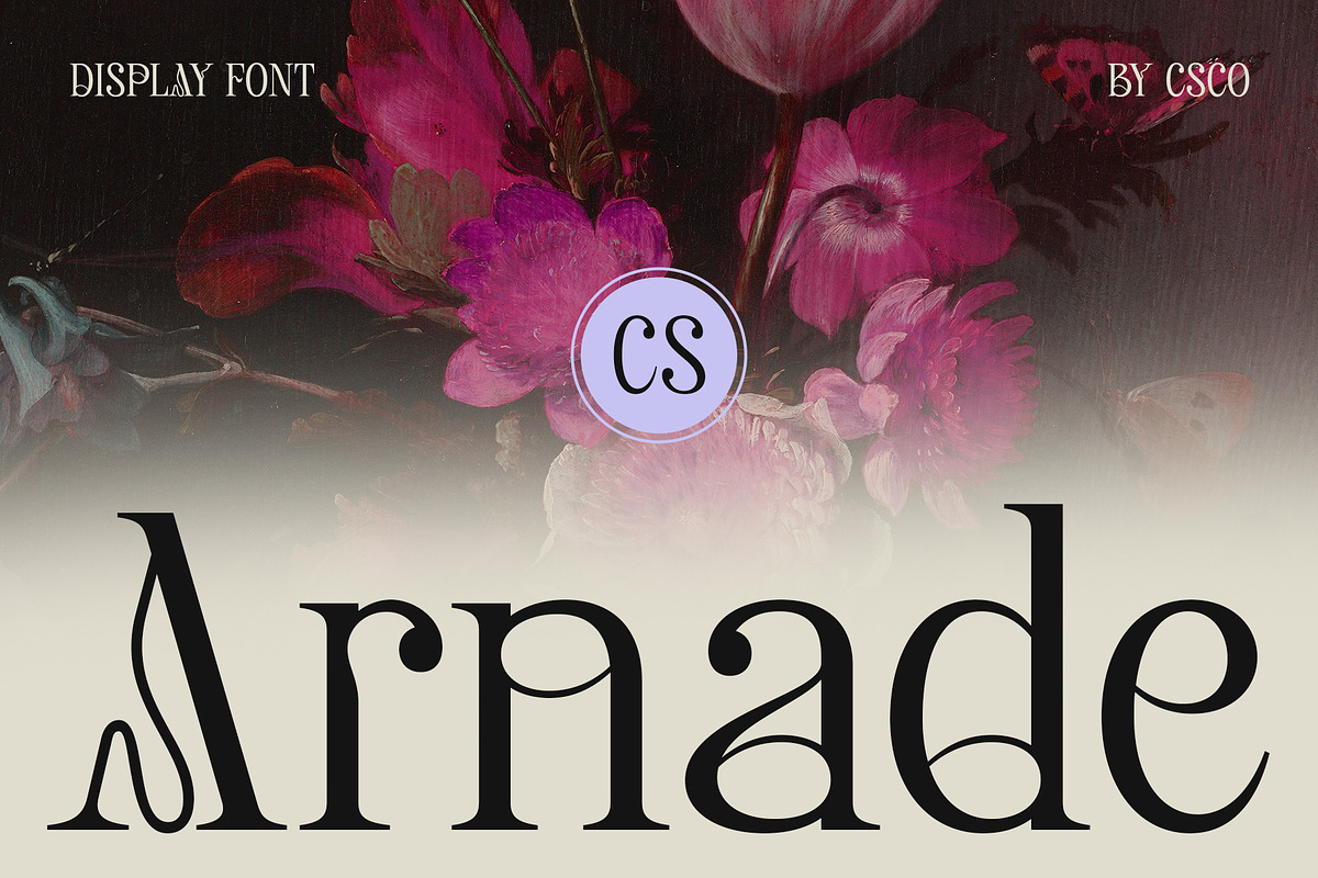 CS Arnade – Aesthetic Font, a Serif Font by Craft Supply Co. (Photo 1 of 8)