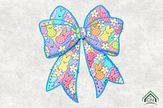 Faux Yarn Easter Coquette Bow Png, an Illustration by Craft Nest (Thumbnail 1 of 4)