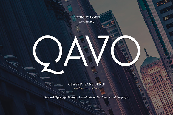 Qavo Font preview 7