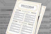 Art Deco Food & Beverages Menu, a Flyer Template by The Good Store (Thumbnail 4 of 6)