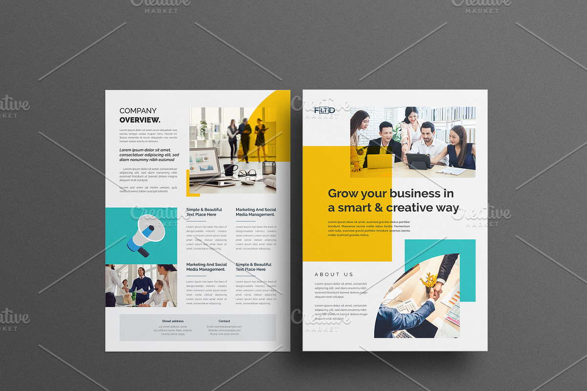 Flyer Template Set, a Flyer Template by Cristal Pioneer (Photo 5 of 7)