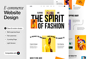 Clothy - E-commerce Landing Page, a Templates & Theme by sajon.co (Thumbnail 1 of 2)