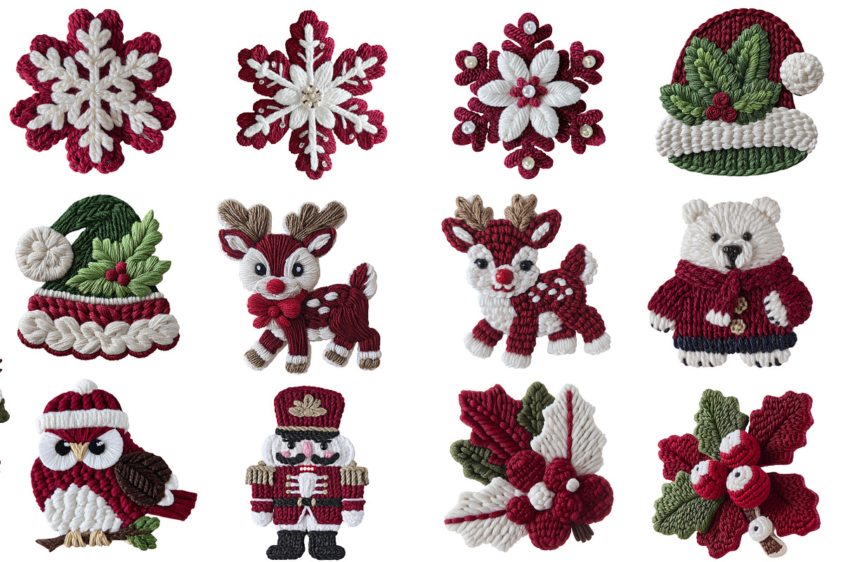 Latch Hook Yarn Christmas Clipart, an Illustration by Designworld (Photo 4 of 5)