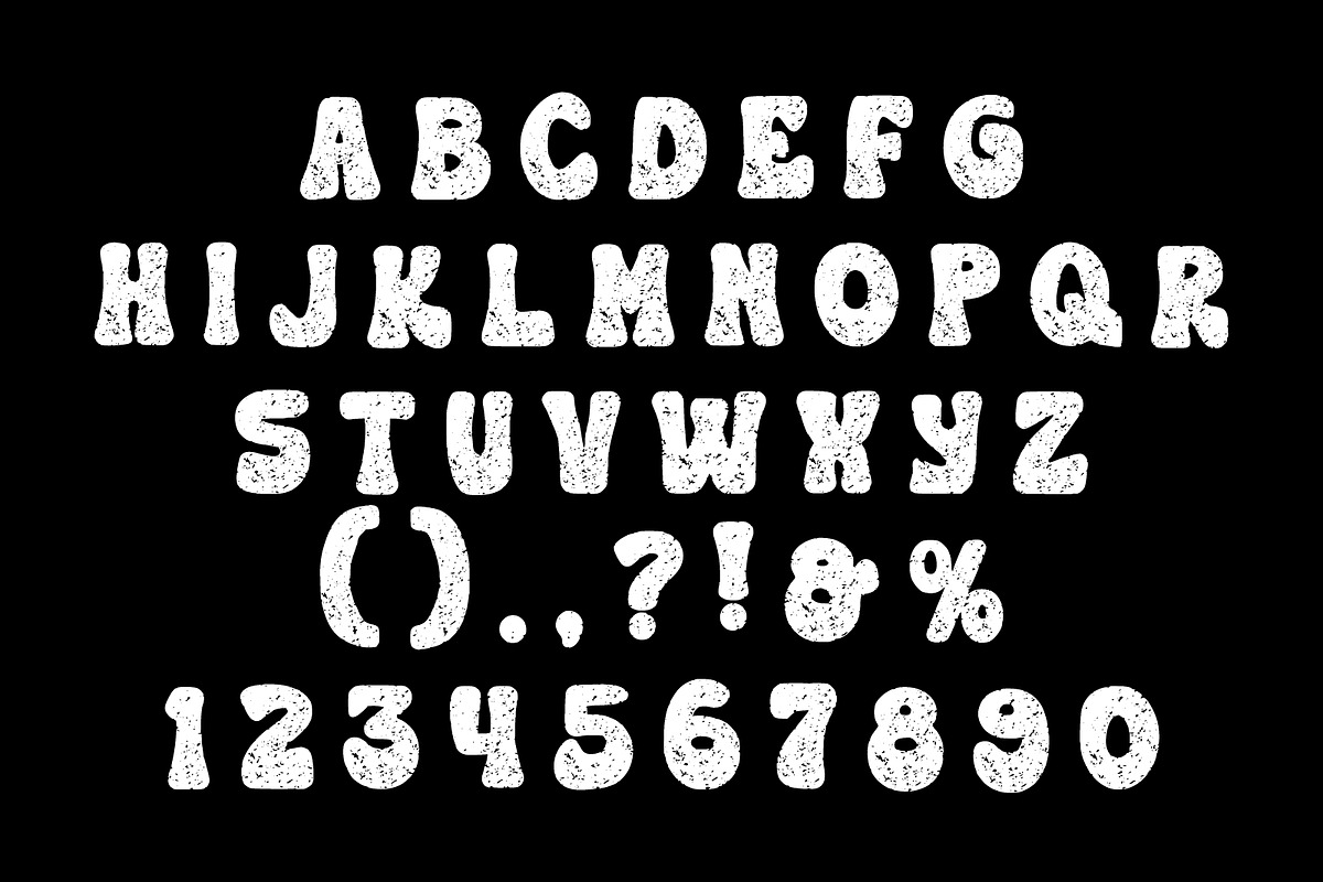 Dirty Groovy Groovy Distressed Font, a Handwritten Font by Fourteen Letter (Photo 5 of 6)