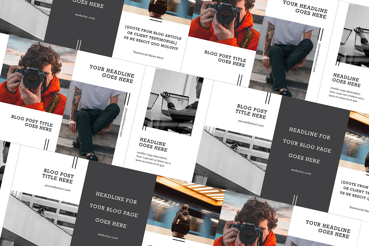 Damen Pinterest Template (PSD), a Social Media Template by Christie Evenson (Photo 4 of 5)