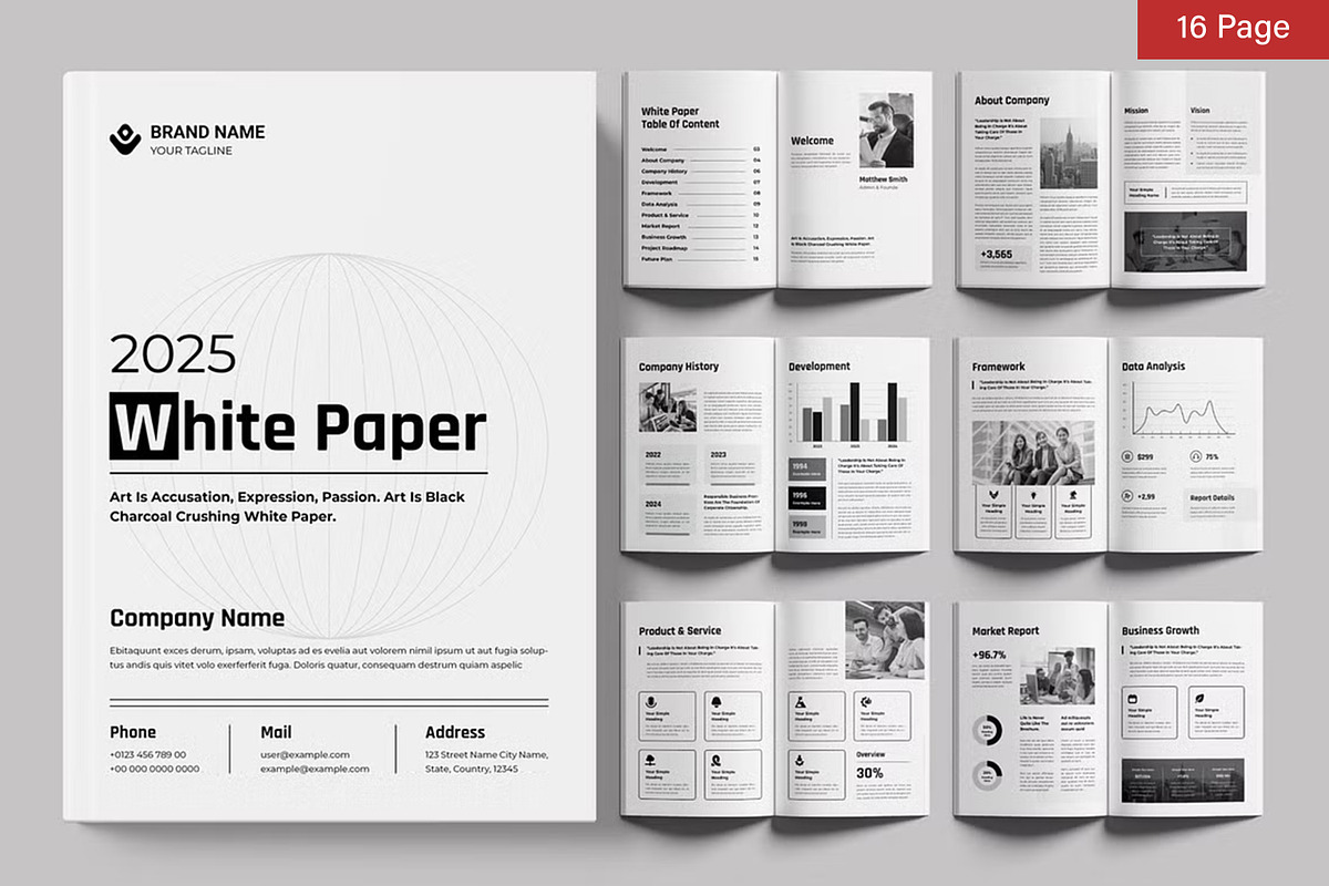 White Paper Bundle, a Brochure Template by ContestDesign (Photo 25 of 30)