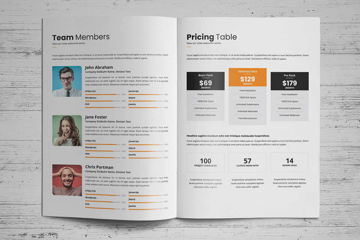 Portfolio Brochure Design v1, a Brochure Template by Miyaji75 (Photo 10 of 18)