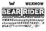 beard rider font, a Font by weknow (Thumbnail 4 of 6)