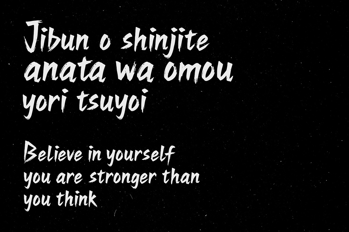 Densha Ni Arimasu Japanese Brush, a Handwritten Font by Maulana Creative (Photo 5 of 7)