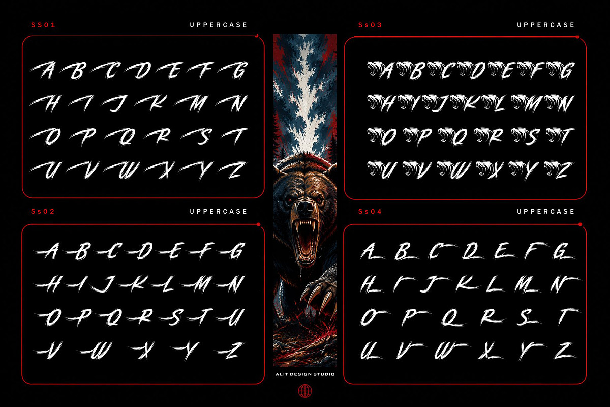 Brutally Ursa Typeface, a Script Font by alit design (Photo 3 of 20)