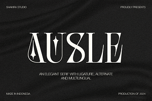 Ausle – Elegant Serif Font, a Font by Shakira Studio