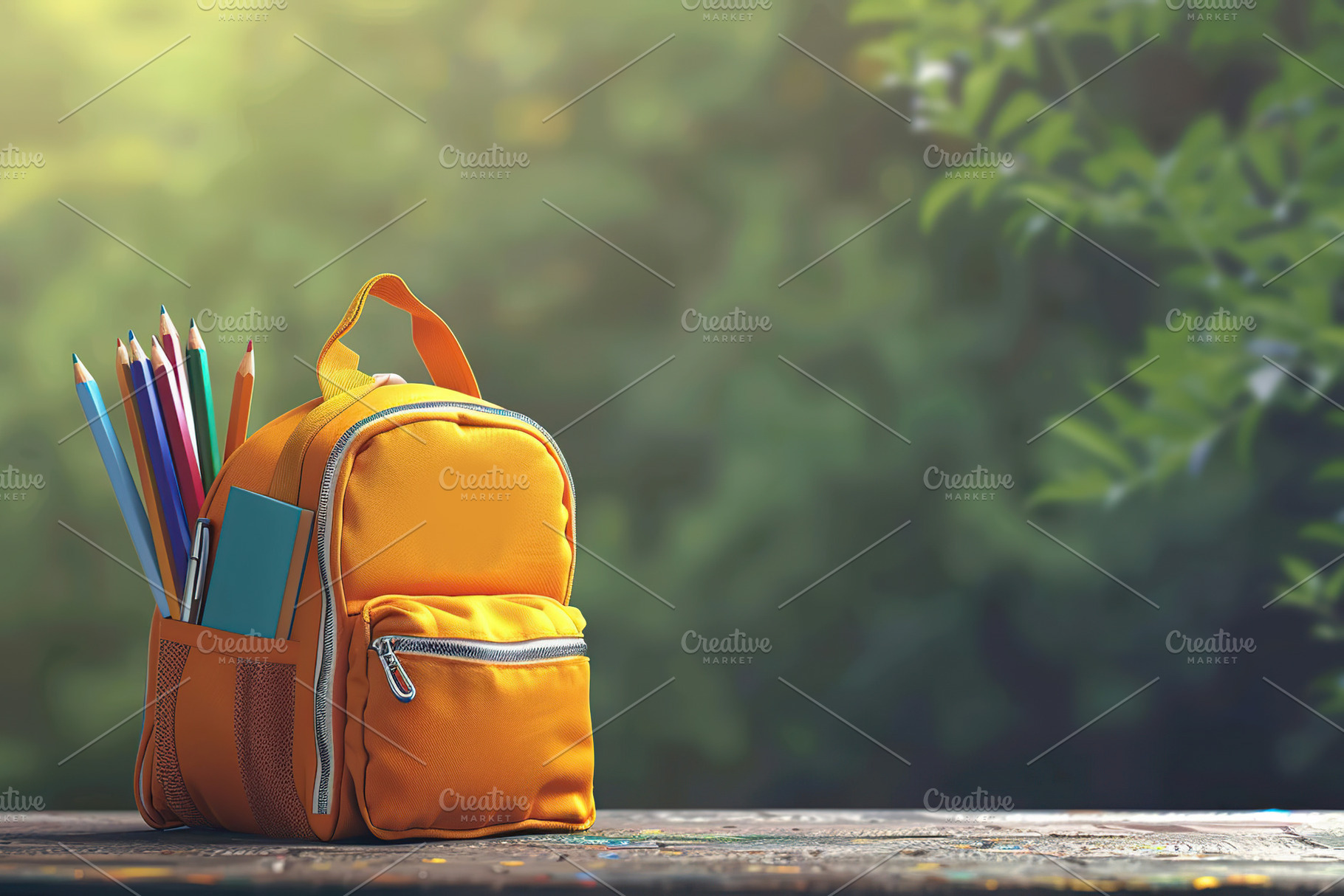 Modern school backpack, Back To School concept, a School & Education Photo by AlyaAnd