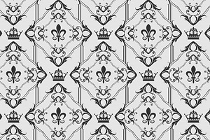 Damask Wallpaper Vector Art