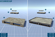 Pallets Set, an Environmental 3D Model by 3DCaster (Thumbnail 7 of 8)