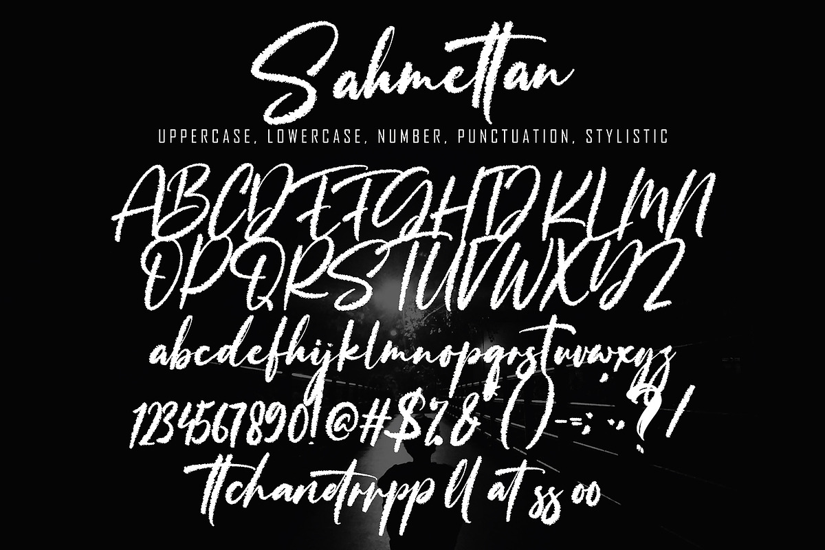 Sahmettan, a Script Font by pineungtype (Photo 8 of 8)