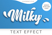 Milky Text Effect, a Layer Style Add-On by Evlogiev Studio (Thumbnail 1 of 7)