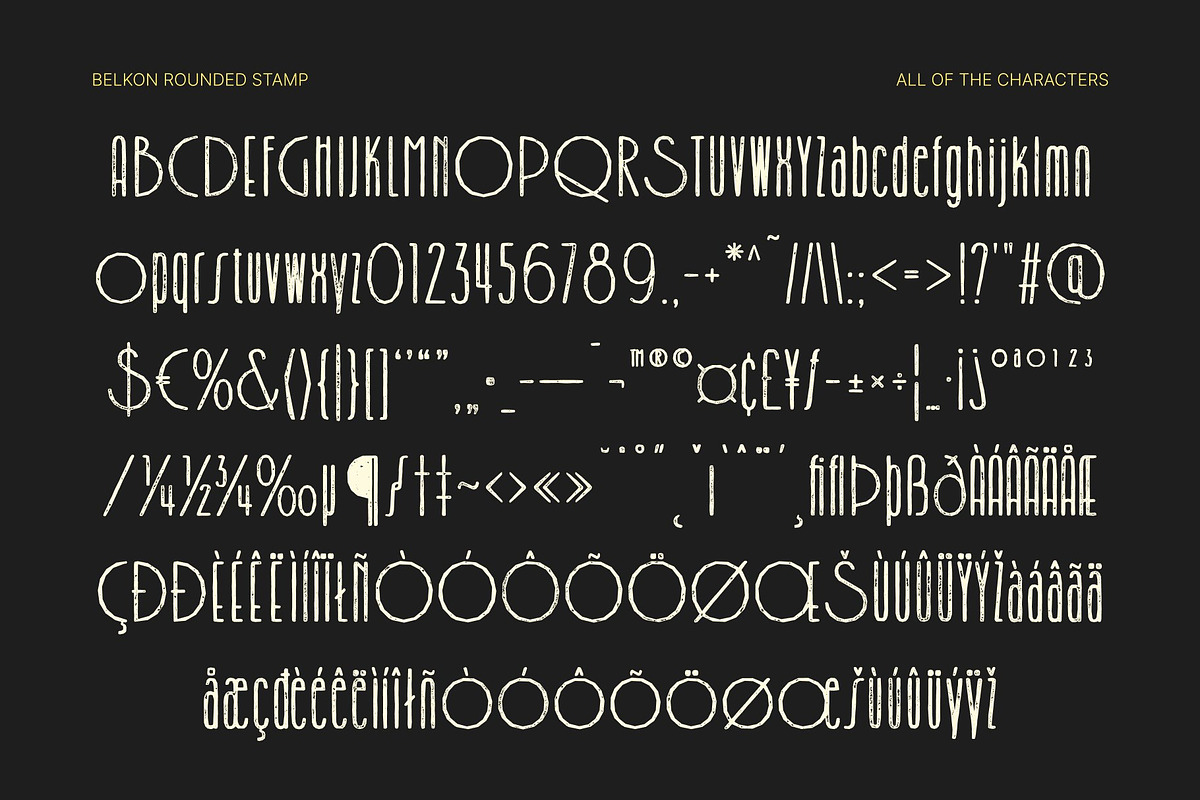 Belkon Rounded Stamp, a Sans Serif Font by Craft Supply Co. (Photo 8 of 8)