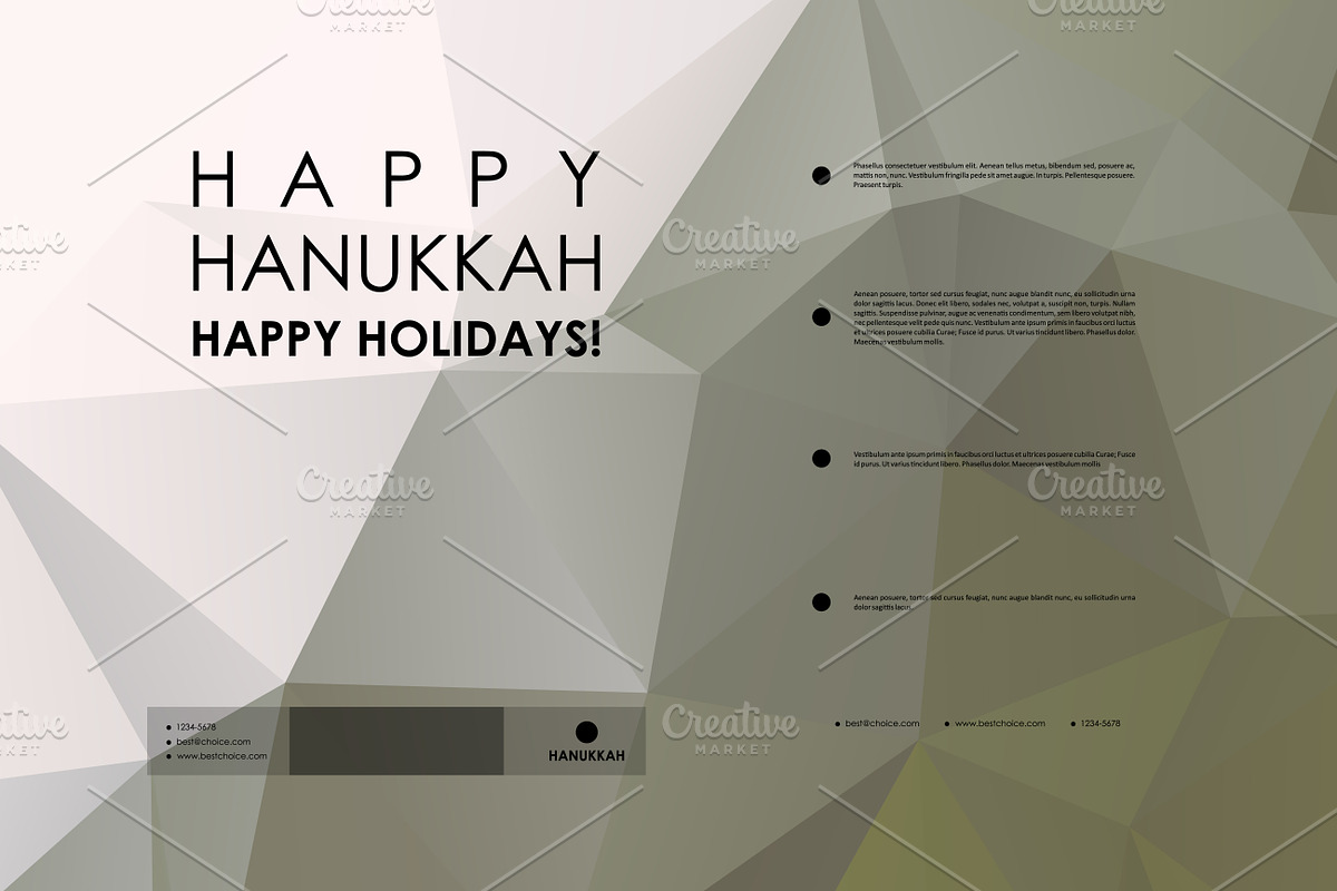Hanukkah. 9 Brochure Templates, a Brochure Template by Palau (Photo 3 of 10)