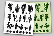 Vector Cacti & Succulents Set, an Object Illustration by MSA-Graphics (Thumbnail 4 of 6)