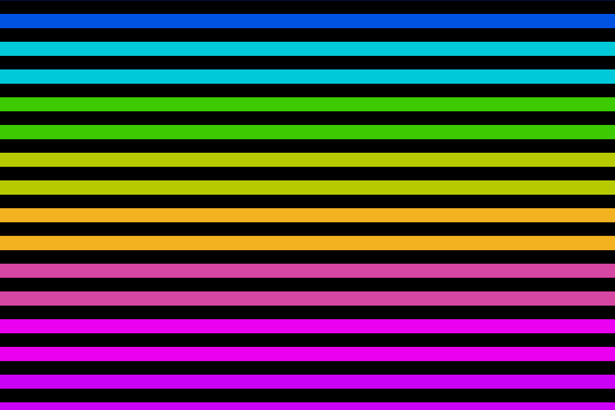 Neon Bright on Black Seamless Repeat, a Pattern Graphic by Sharon Schwalbe (Photo 2 of 3)