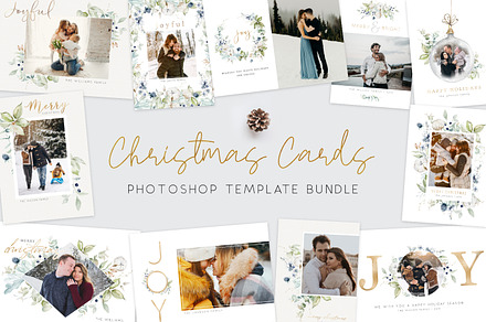Christmas Card Bundle, a Card Template by Always Templates