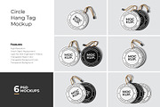 Circle Hang Tag Mockup, a Product Mockup by Rizky Audymas (Thumbnail 1 of 8)