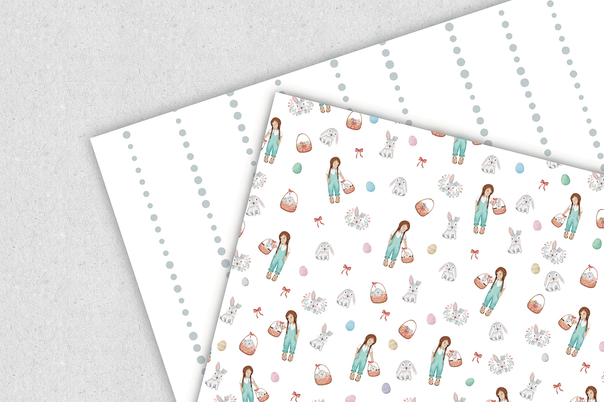 Digital Paper - Happy Easter, an Illustration by Lolytop Studio (Photo 3 of 5)