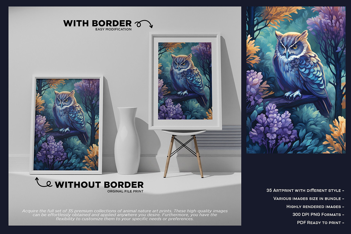 Wild Animal in Tropical Jungle Art, a Wallpaper Graphic by Vibrand Studio (Photo 7 of 10)