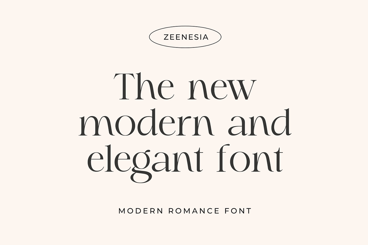 Modern Romance Font, a Serif Font by zeenesia (Photo 5 of 18)
