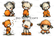 Nursery Animals Clipart, an Illustration by Craft Nest (Thumbnail 6 of 9)