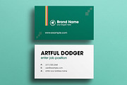 Modern Green Business Card Template, a Business Card Template by MightyDesign (Thumbnail 1 of 6)