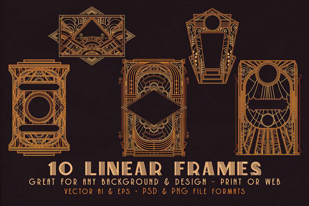 SALE Art Deco Toolkit, a Background Graphic by Cruzine (Photo 70 of 111)