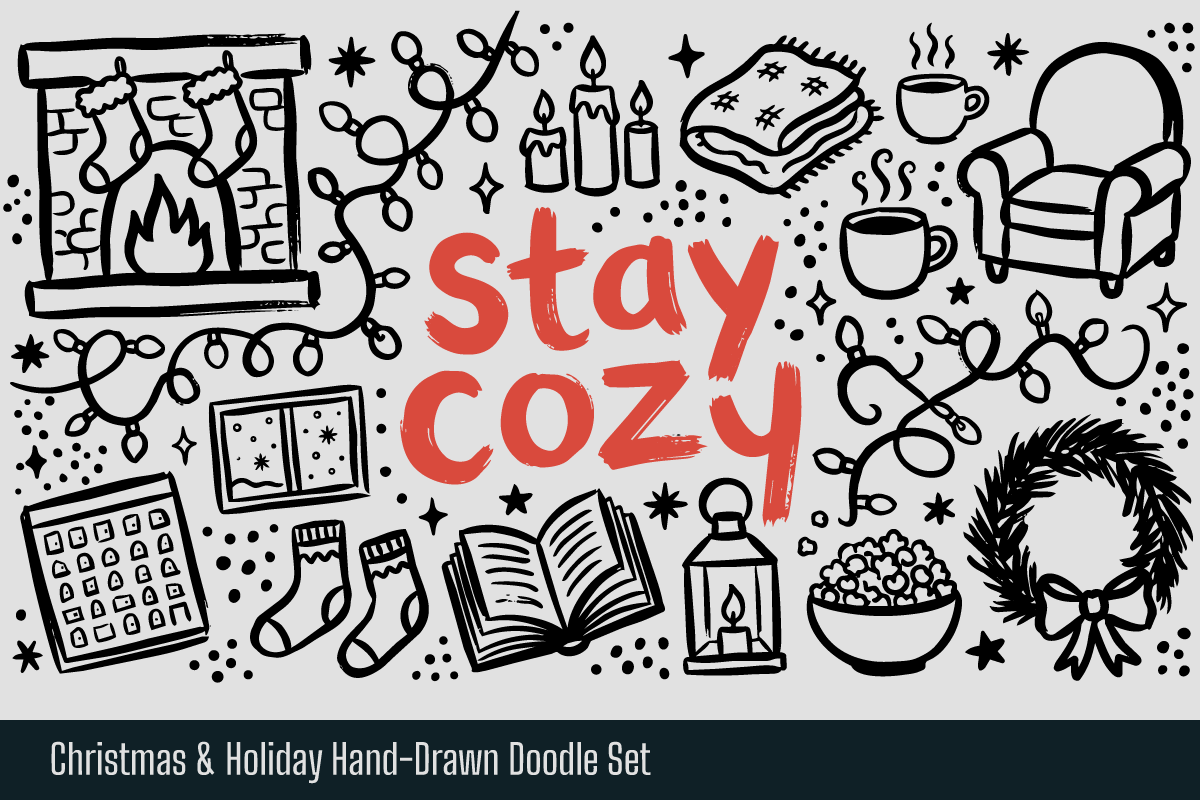 Christmas Holiday Hand Drawn Doodle, an Object Illustration by Huza Studio (Photo 10 of 10)
