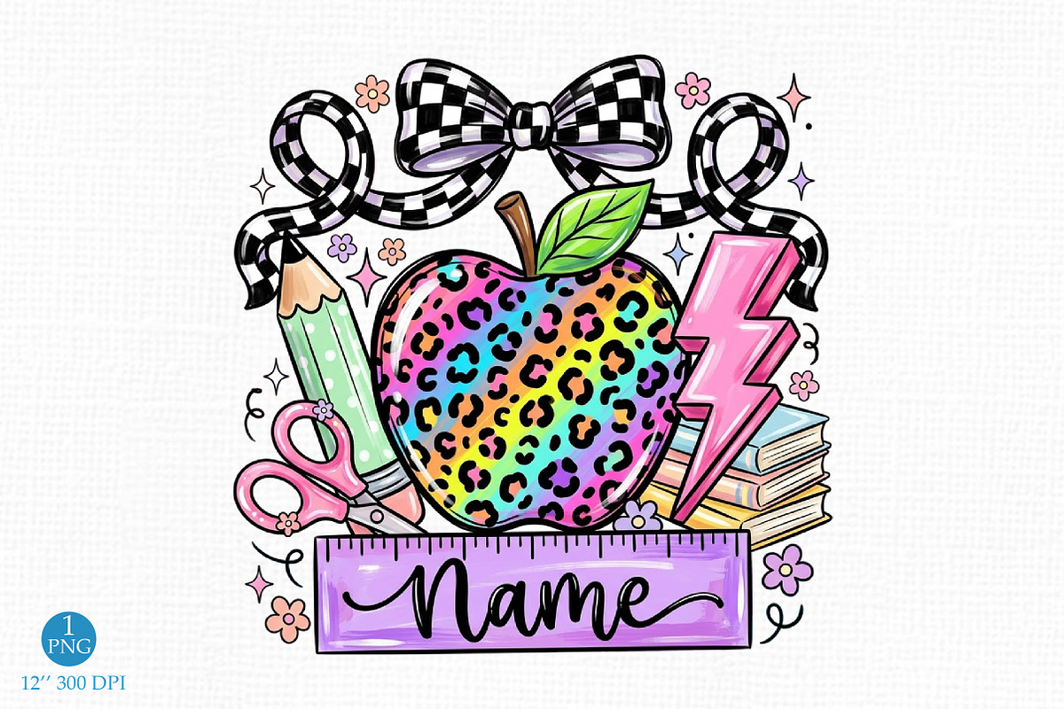 Pencil Name Frame PNG, School, an Object Illustration by Libby Wishes (Photo 1 of 5)