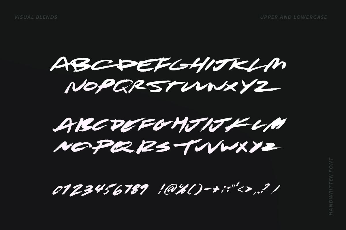 Rebel Brush - Handwritten Font, a Handwritten Font by Visual Blends (Photo 5 of 7)