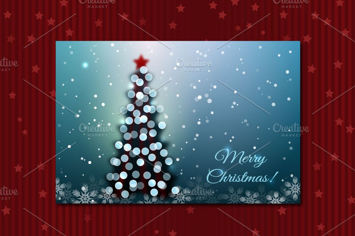 5 Christmas Backgrounds, an Illustration by Sunny Design (Photo 2 of 5)