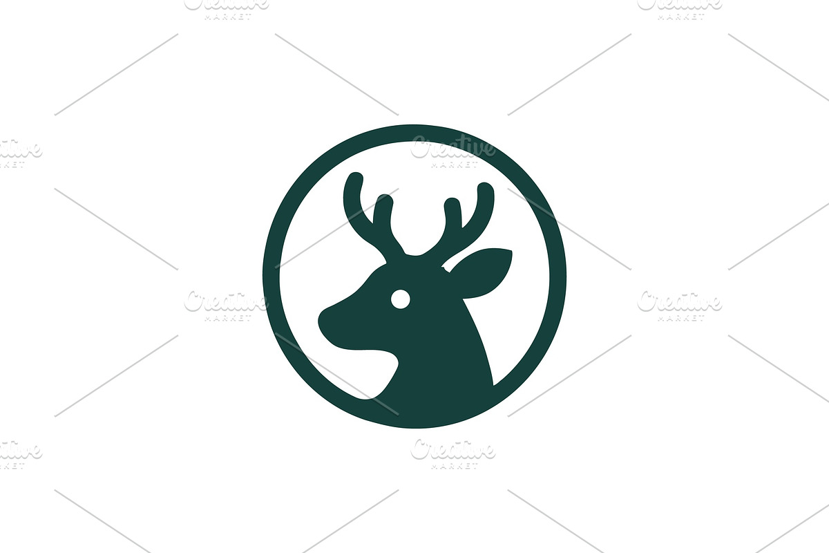 Deer Head Logo Collection, a Branding & Logo Template by Vectorium Studio (Photo 17 of 25)