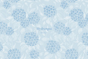 Hydrangea Pattern Collection, a Pattern Graphic by Note And Silence (Thumbnail 4 of 7)