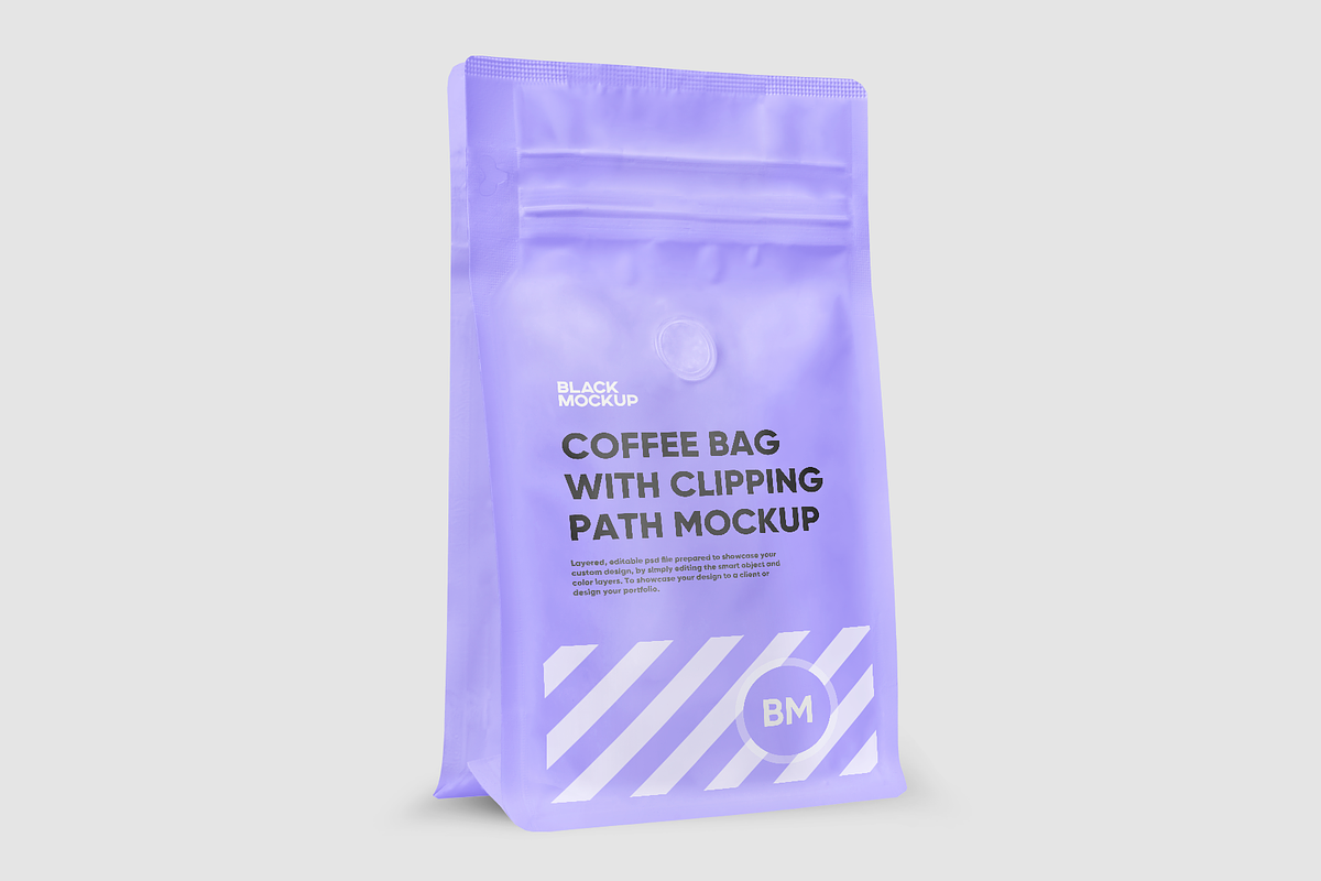 Coffee bag with clipping path mockup, a Product Mockup by BlackMockup (Photo 7 of 11)