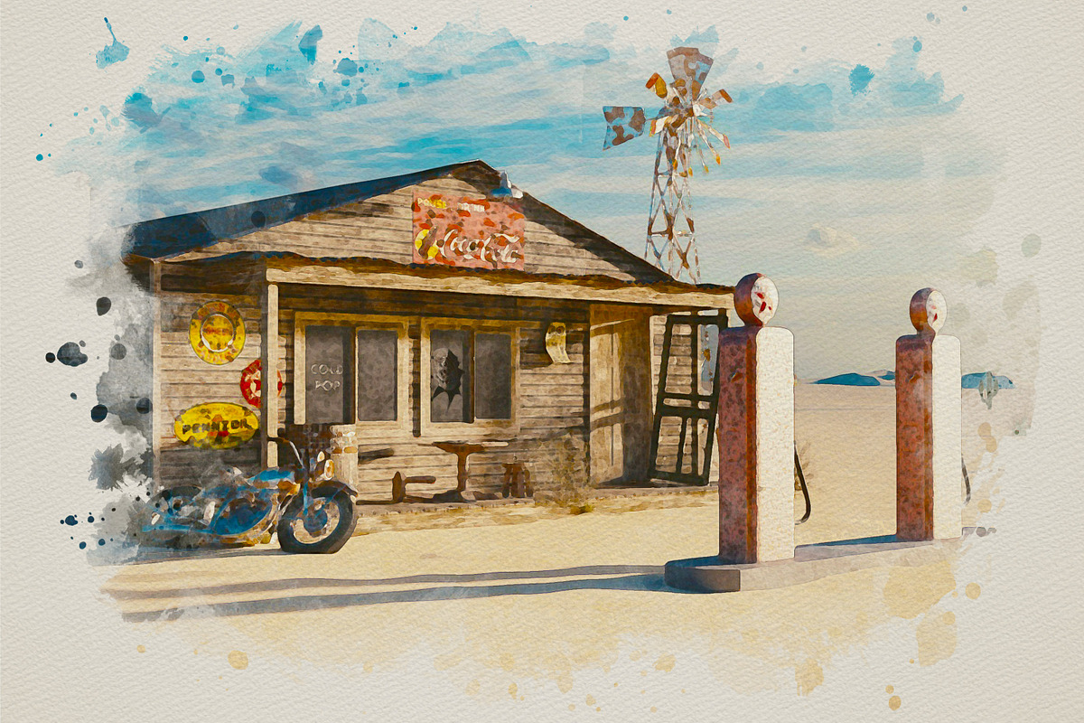 Artistic Watercolor Effect Photoshop, an Action Add-On by liptouse (Photo 3 of 11)