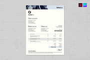 Invoice Template, a Stationery Template by BrandPacks (Thumbnail 1 of 4)