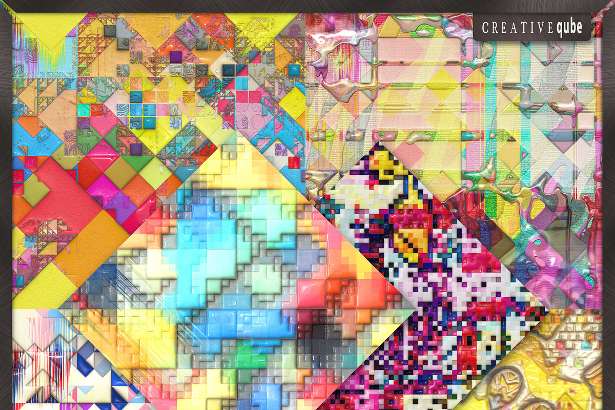Digital Paper Pack Wet Paint preview 2