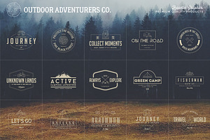 150 Outdoor Adventurers Logos