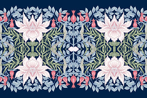 6 Art Nouveau Seamless Patterns