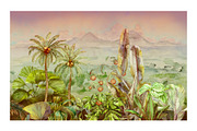 Equatorial. Tropical landscape, a Background Graphic by emeraldthue (Thumbnail 12 of 17)