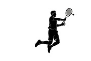 A dynamic Tennis Player Silhouettes, an Illustration by Amazin_art (Thumbnail 20 of 31)