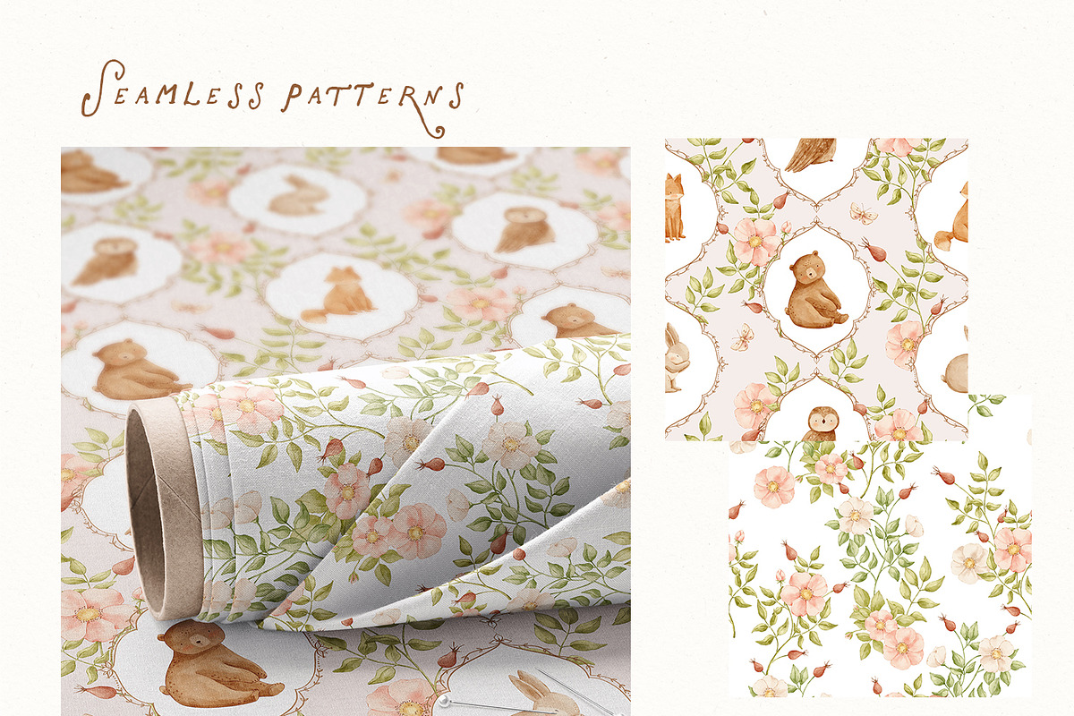 Charming meadow - woodland clipart, a Decorative Illustration by polikarpovaart (Photo 12 of 30)