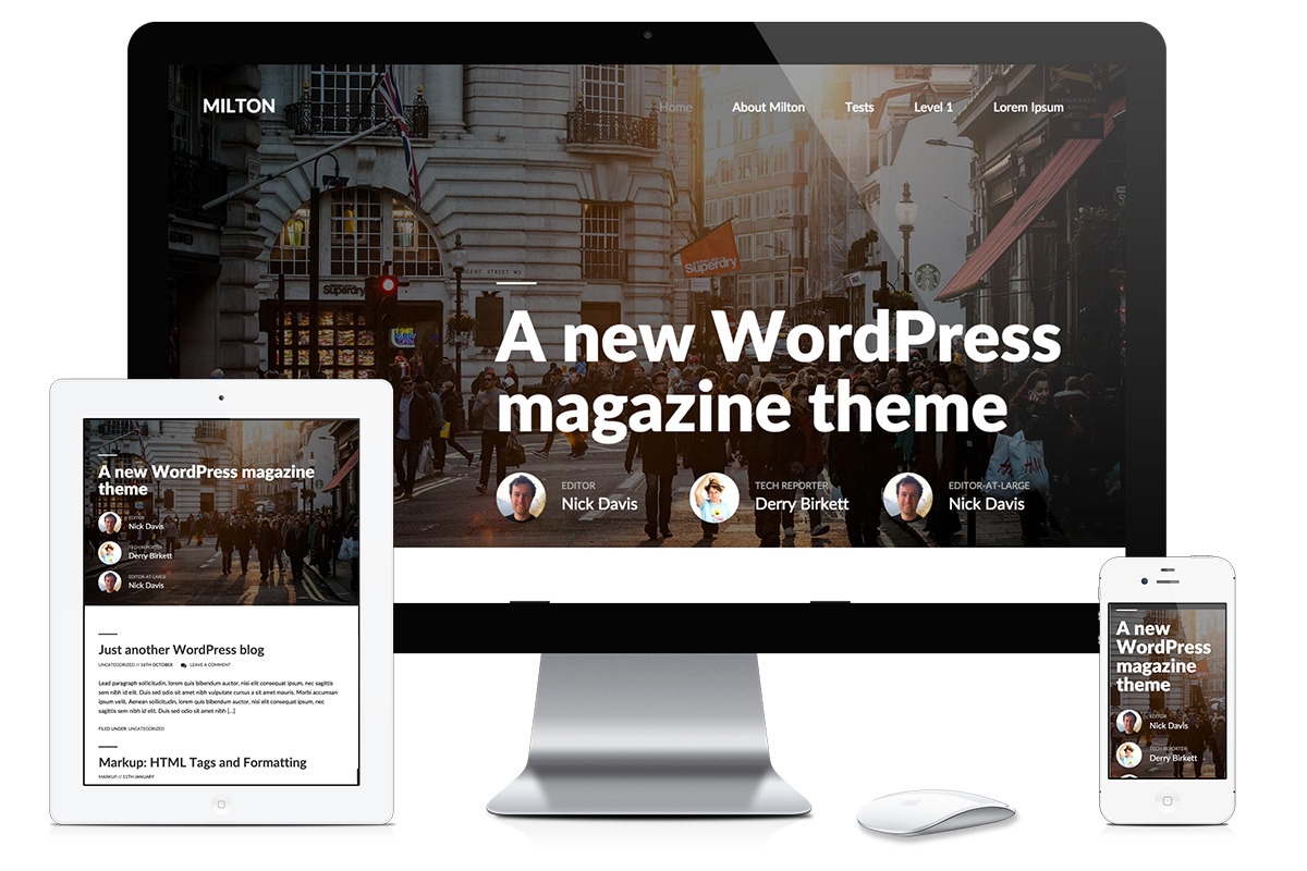 Milton: Magazine Genesis Child Theme, a WordPress Template by Lean Themes (Photo 2 of 3)