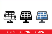 Solar Energy Panel Vector Design, a Solid Icon by Artonix (Thumbnail 1 of 2)