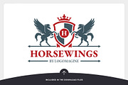 Pegasus Crest Logo Template, a Branding & Logo Template by LOGOMAGINE (Thumbnail 6 of 13)